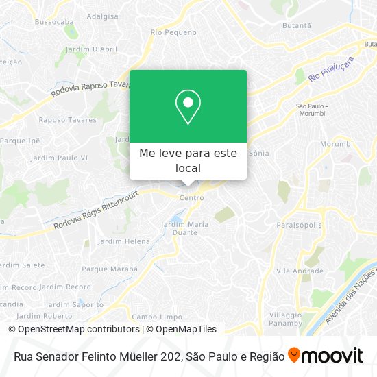 Rua Senador Felinto Müeller 202 mapa