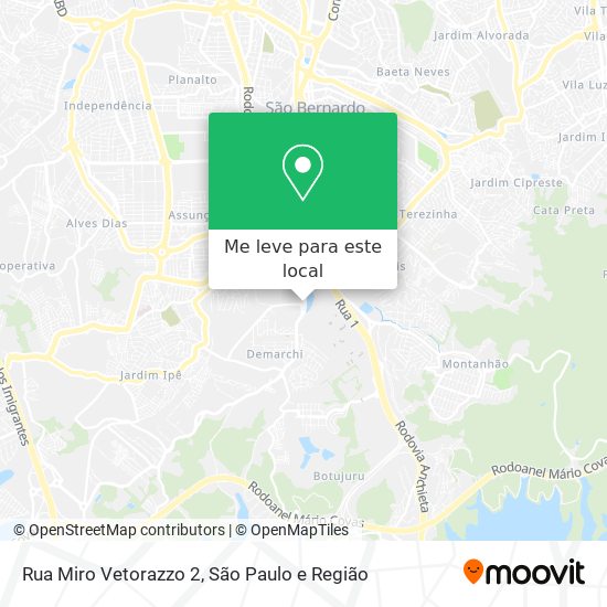 Rua Miro Vetorazzo 2 mapa