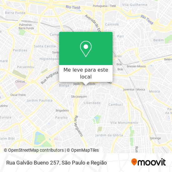 Rua Galvão Bueno 257 mapa