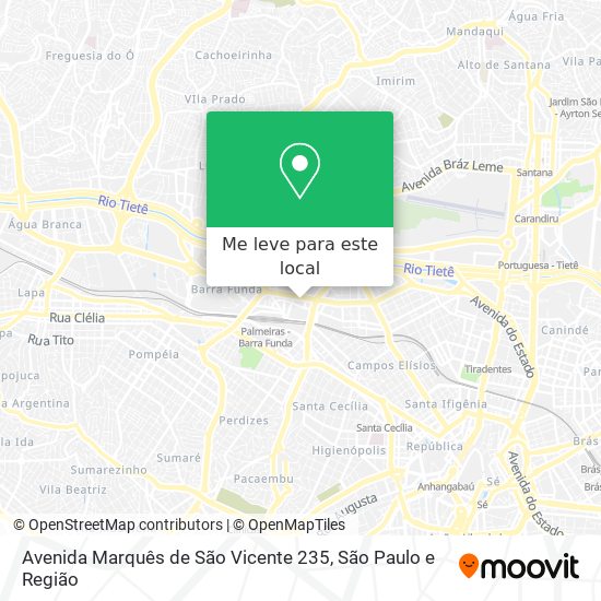 Avenida Marquês de São Vicente 235 mapa