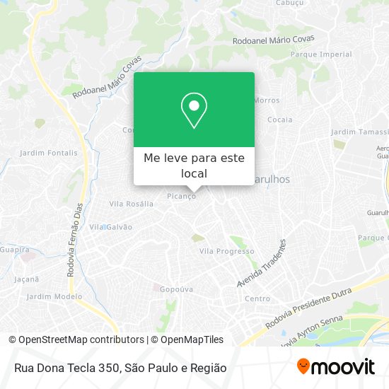 Rua Dona Tecla 350 mapa