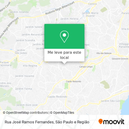 Rua José Ramos Fernandes mapa