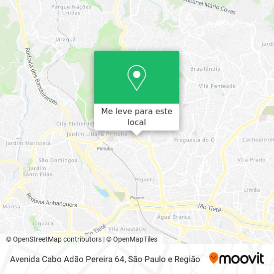 Avenida Cabo Adão Pereira 64 mapa