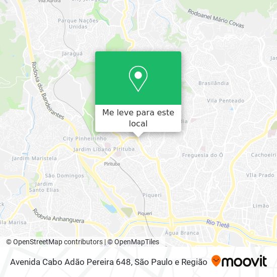 Avenida Cabo Adão Pereira 648 mapa