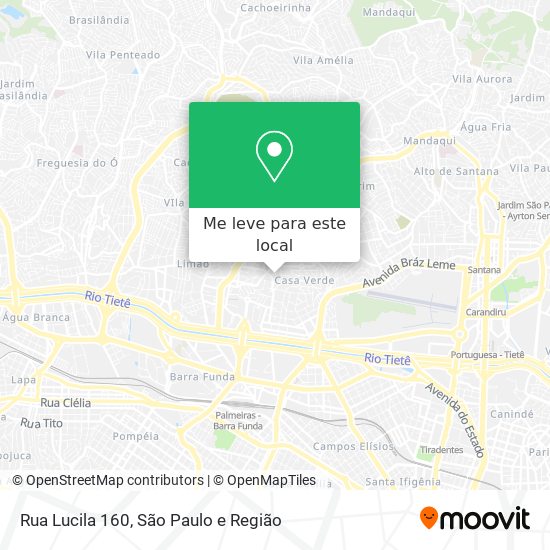 Rua Lucila 160 mapa