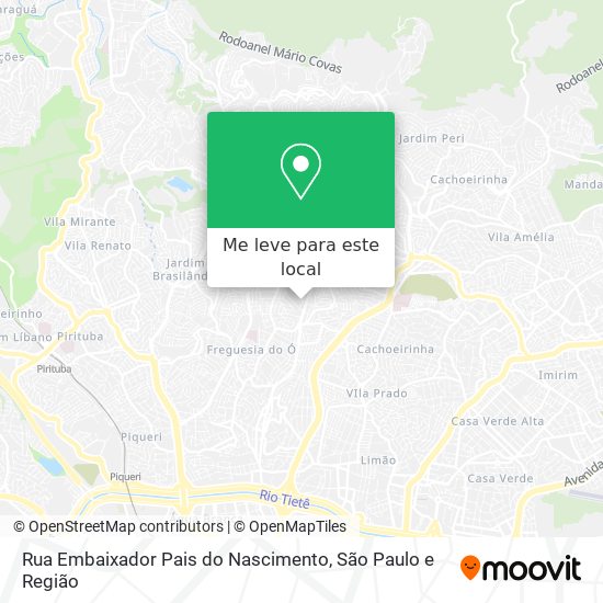 Rua Embaixador Pais do Nascimento mapa