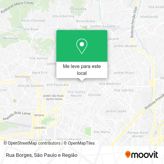 Rua Borges mapa