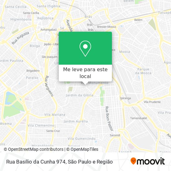 Rua Basílio da Cunha 974 mapa