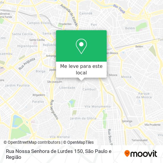 Rua Nossa Senhora de Lurdes 150 mapa