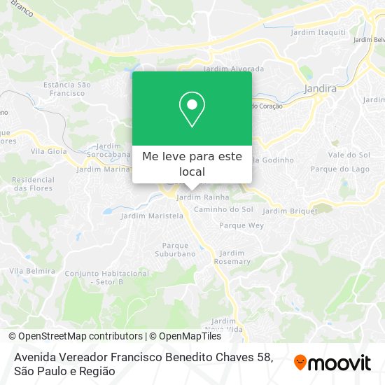 Avenida Vereador Francisco Benedito Chaves 58 mapa