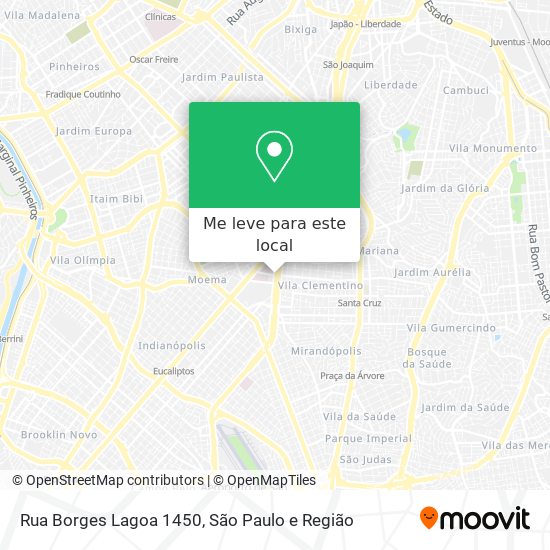 Rua Borges Lagoa 1450 mapa