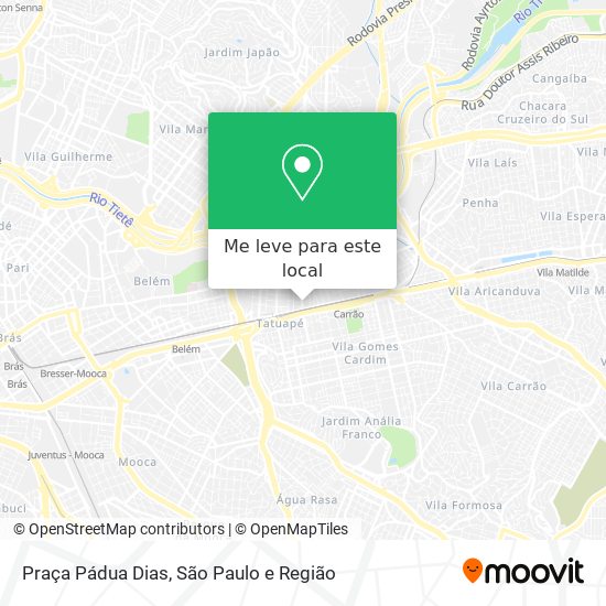 Praça Pádua Dias mapa