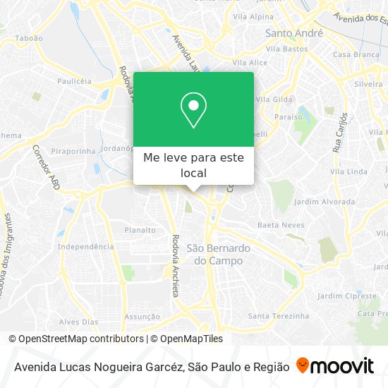 Avenida Lucas Nogueira Garcéz mapa