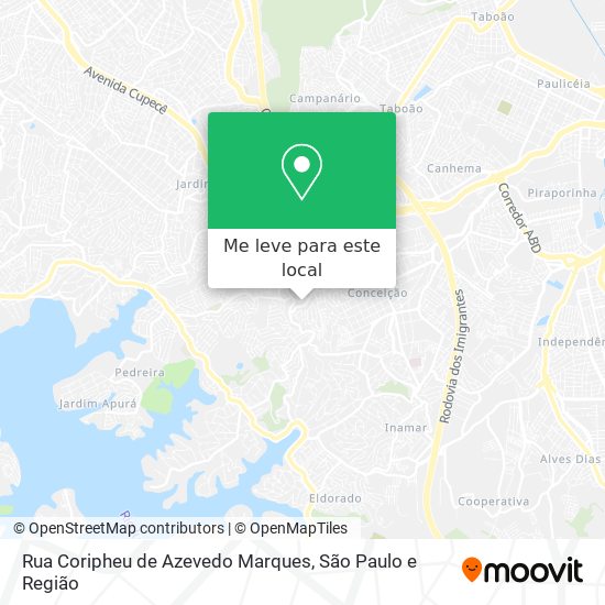Rua Coripheu de Azevedo Marques mapa