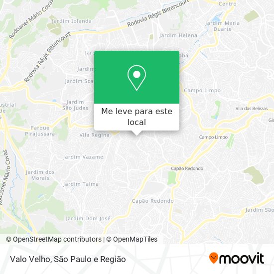 Valo Velho mapa