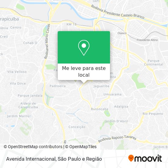 Avenida Internacional mapa