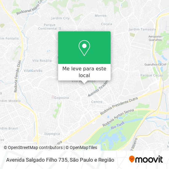 Avenida Salgado Filho 735 mapa