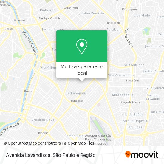 Avenida Lavandisca mapa