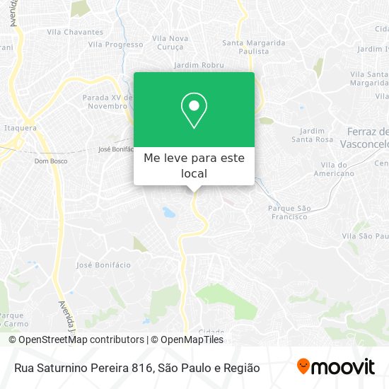 Rua Saturnino Pereira 816 mapa