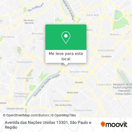 Avenida das Nações Unidas 13301 mapa