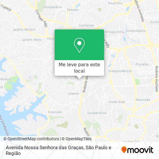 Avenida Nossa Senhora das Graças mapa