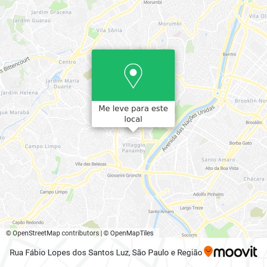 Rua Fábio Lopes dos Santos Luz mapa