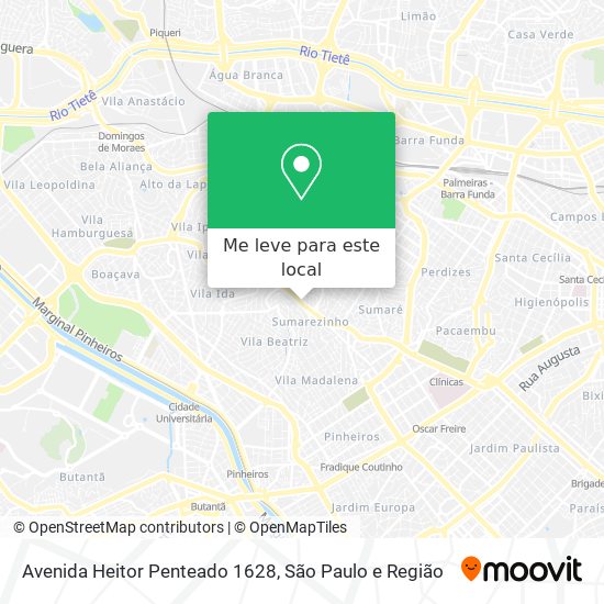 Avenida Heitor Penteado 1628 mapa