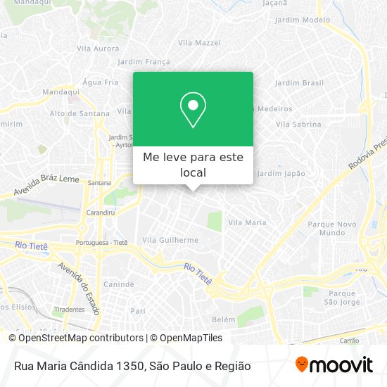 Rua Maria Cândida 1350 mapa