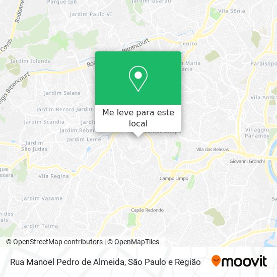 Rua Manoel Pedro de Almeida mapa