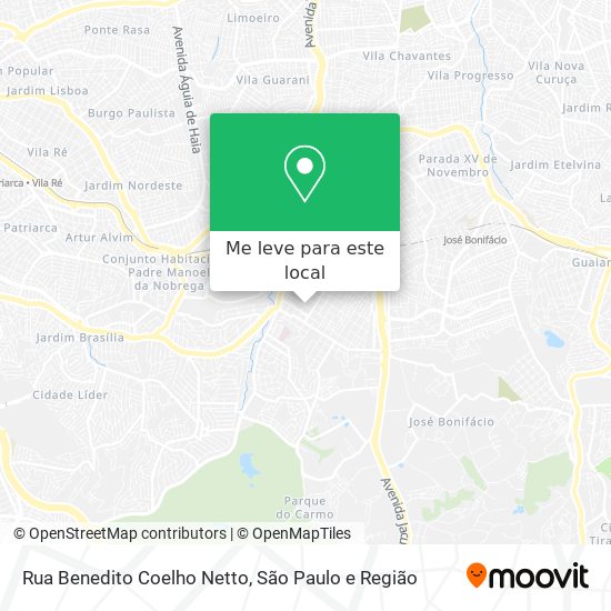 Rua Benedito Coelho Netto mapa