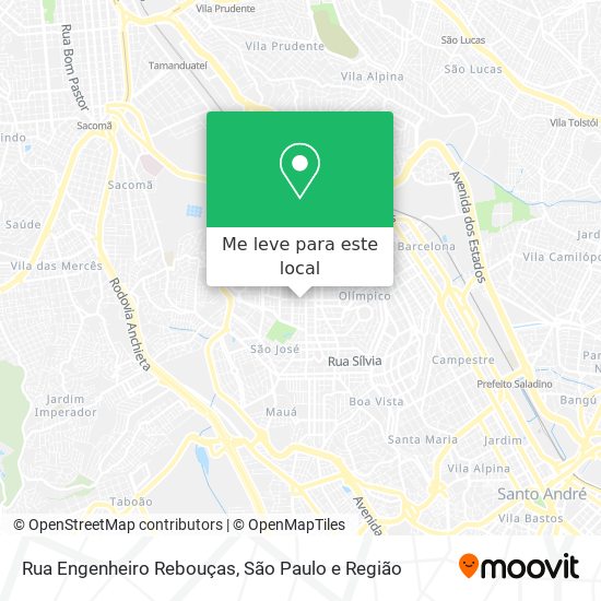 Rua Engenheiro Rebouças mapa
