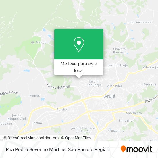 Rua Pedro Severino Martins mapa