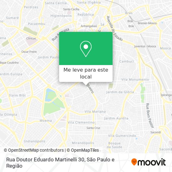 Rua Doutor Eduardo Martinelli 30 mapa