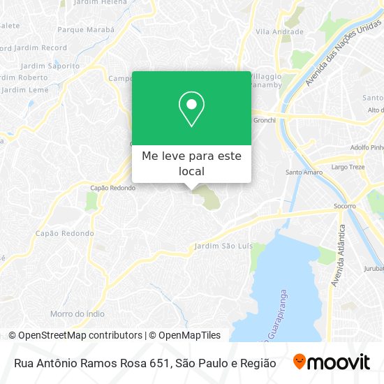 Rua Antônio Ramos Rosa 651 mapa