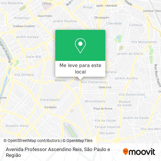 Avenida Professor Ascendino Reis mapa