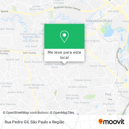 Rua Pedro Gil mapa