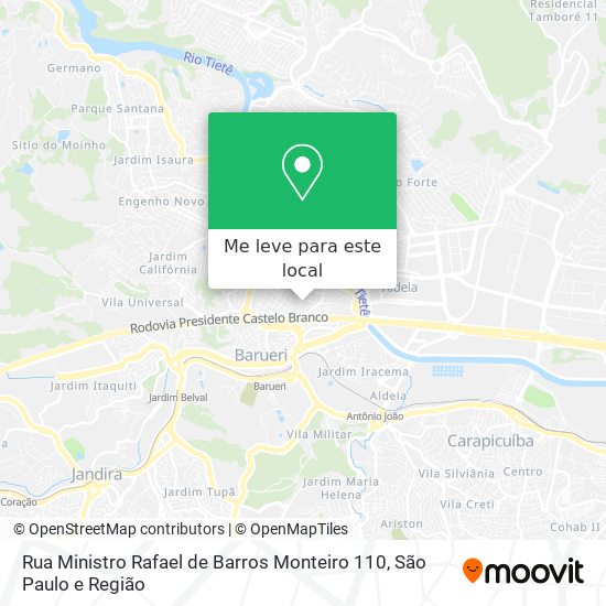 Rua Ministro Rafael de Barros Monteiro 110 mapa