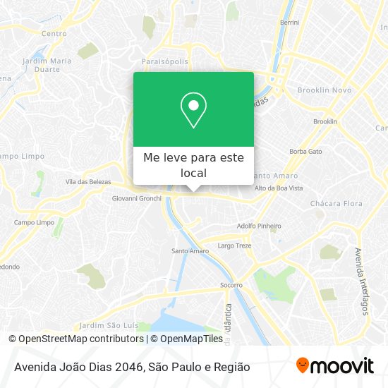 Avenida João Dias 2046 mapa