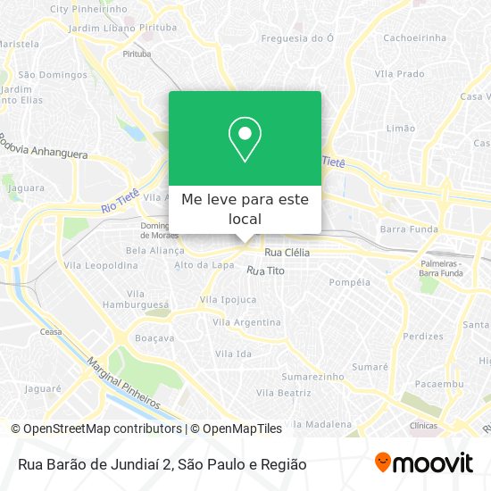 Rua Barão de Jundiaí 2 mapa