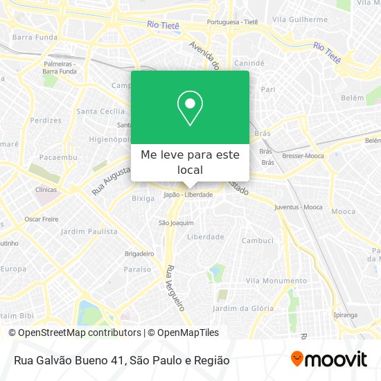 Rua Galvão Bueno 41 mapa