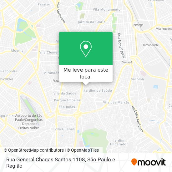 Rua General Chagas Santos 1108 mapa