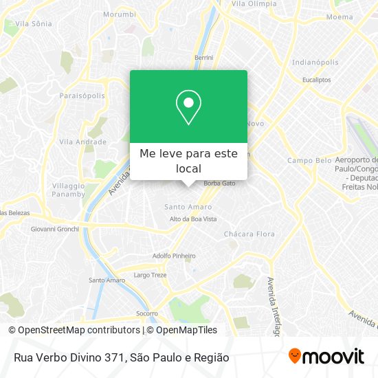 Rua Verbo Divino 371 mapa