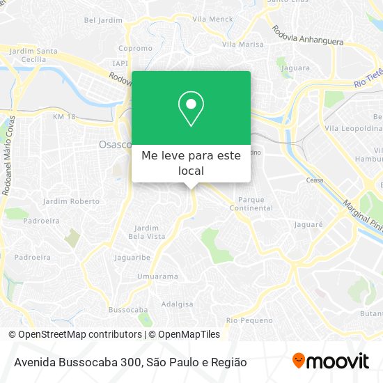 Avenida Bussocaba 300 mapa