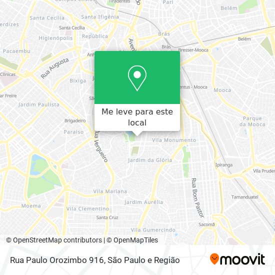 Rua Paulo Orozimbo 916 mapa