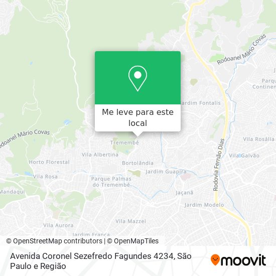 Avenida Coronel Sezefredo Fagundes 4234 mapa