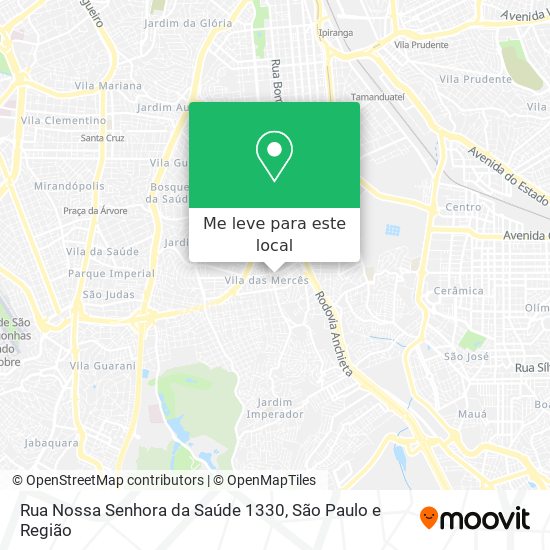 Rua Nossa Senhora da Saúde 1330 mapa