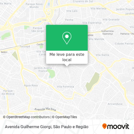 Avenida Guilherme Giorgi mapa