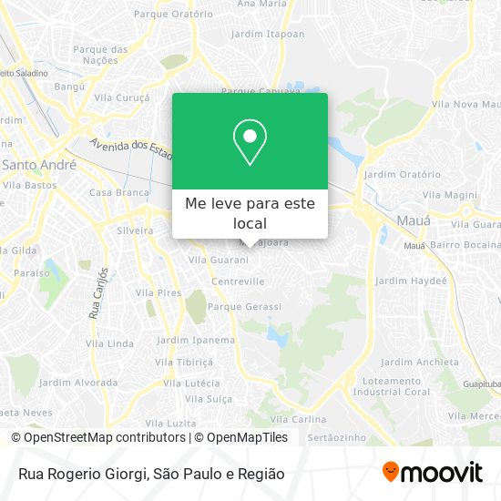 Rua Rogerio Giorgi mapa