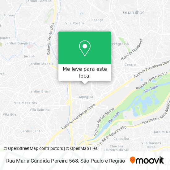 Rua Maria Cândida Pereira 568 mapa