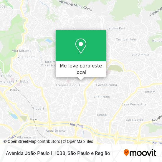Avenida João Paulo I 1038 mapa